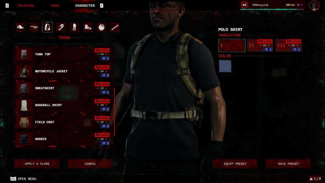 The No More Room in Hell 2 Responder customization menu